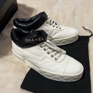 Chanel high top sneakers